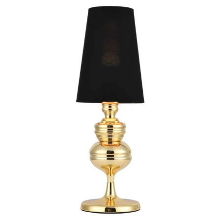Lampa stołowa QUEEN CZARNO ZŁOTA MT-8046-18 black gold - Step Into Design